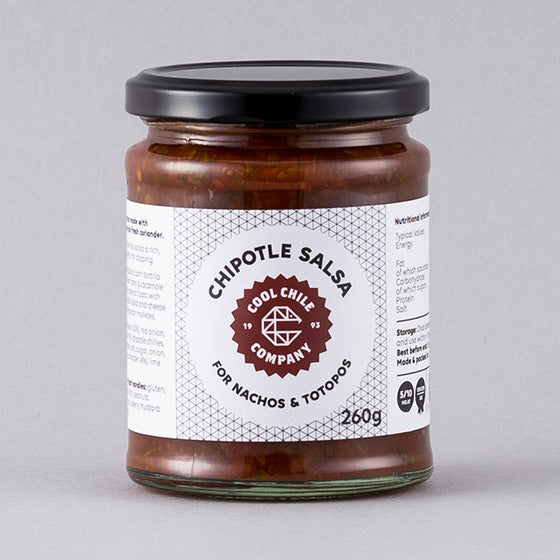 Jar of authentic chipotle salsa